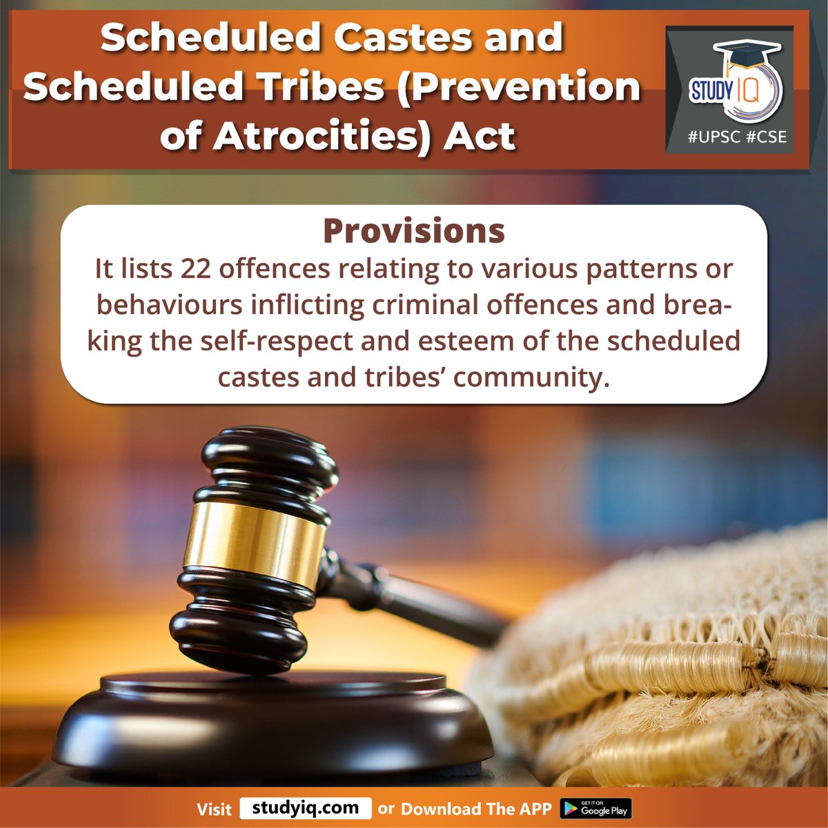 upsciq's tweet photo. Scheduled Castes and Scheduled Tribes (Prevention of Atrocities) Act
#scheduledcastes #scheduledtribes #scact #stact #preventionofatrocities #supremecourt #shajanskaria #poaact #marginalisedcommunites #whyinnews #sccommunity #stcommunity #criminaloffences #upsc #cse #ips #ias https://t.co/DRmJV3Px2g