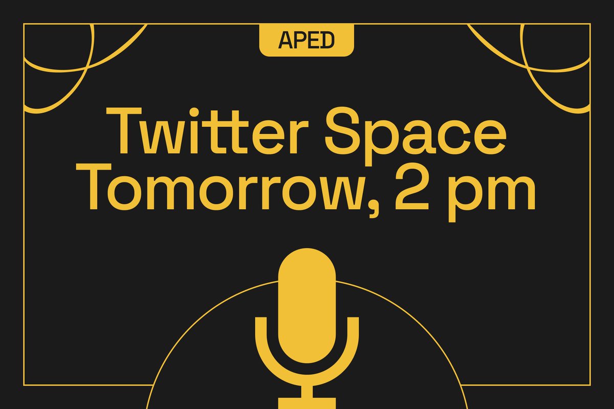 APED Protocol tweet media