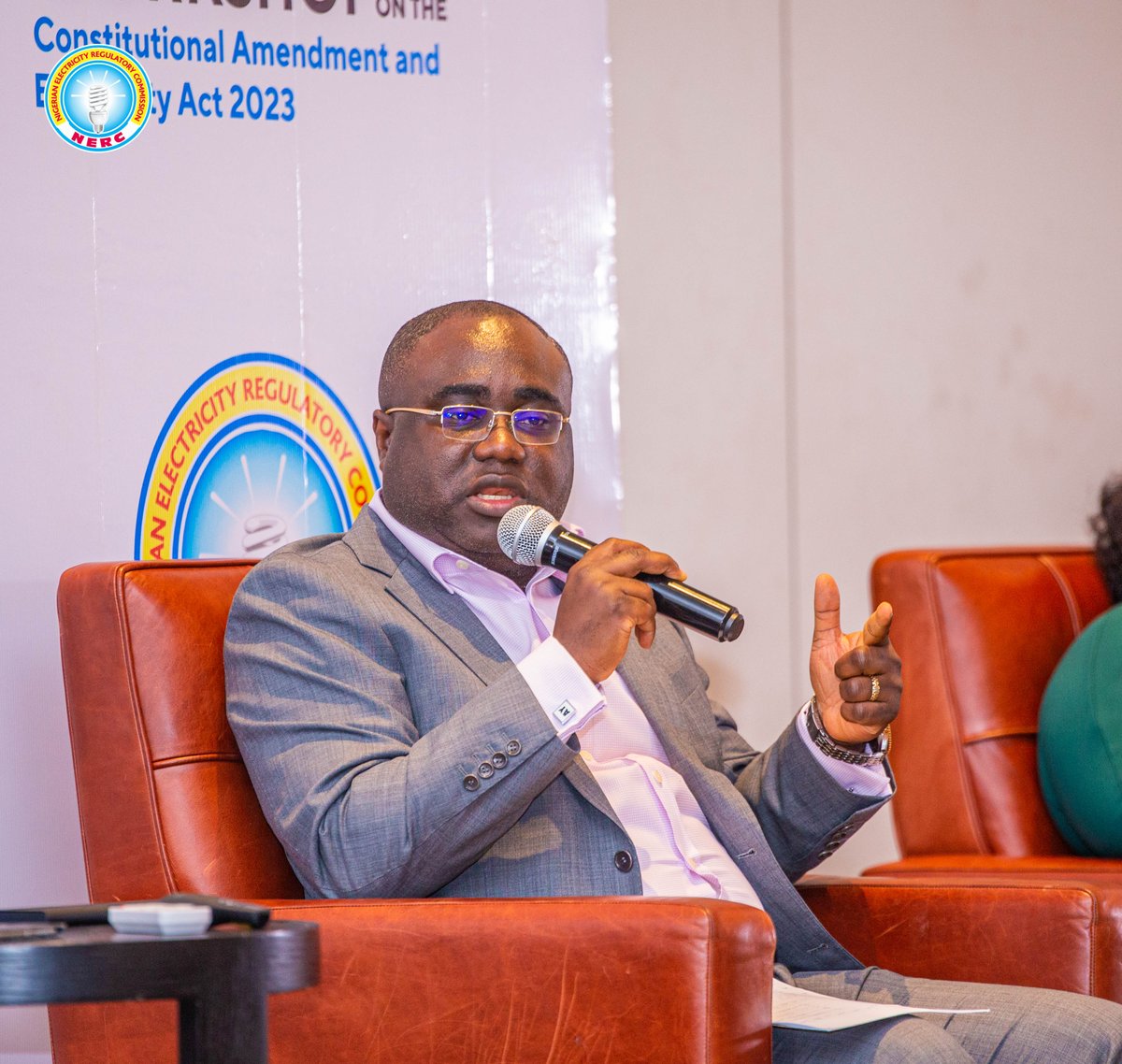 NERCNG's tweet photo. "Everyone has a role to play, enlightenment and education are key for States to understand how to move forward on the (electricity) Act."

-Ayodele Oni, speaking on the panel during the NERC Workshop on the Constitutional Amendment and Electricity Act 2023. https://t.co/pBuBdPVEc0