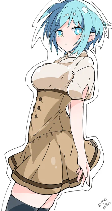 スラモスおじさんとおばさんがニーナちゃんに任務と称してわくわく留学生体験させる回ありませんか( 'ω') #アリスギア #アリスギアお絵かき