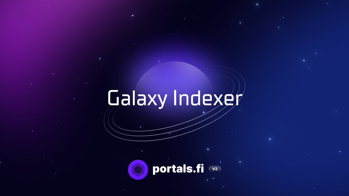 portals_fi's tweet photo. 6/ Another powerful #PortalsV2 upgrade: Galaxy Indexer!
Leveraging Rust+Kafka, Galaxy Indexer provides real-time asset data, with sub 200ms response times, and consolidated balances for DApps.
With data coverage of 35,000+ tokens, developers can enhance their apps effortlessly. https://t.co/o7bYZtnBjr