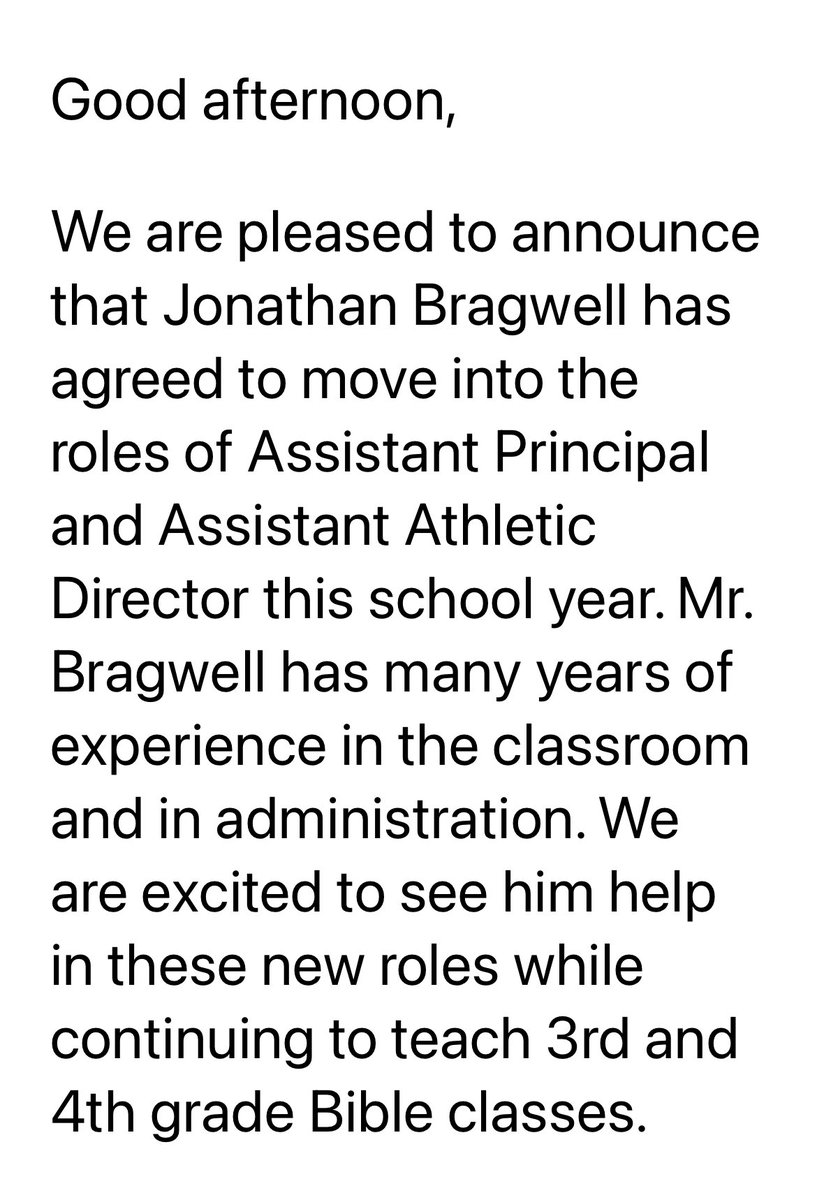 VoiceABSTrojans's tweet image. Athens Bible School continues to be extremely good to me! I am excited to begin this new role!

Go Trojans!!!