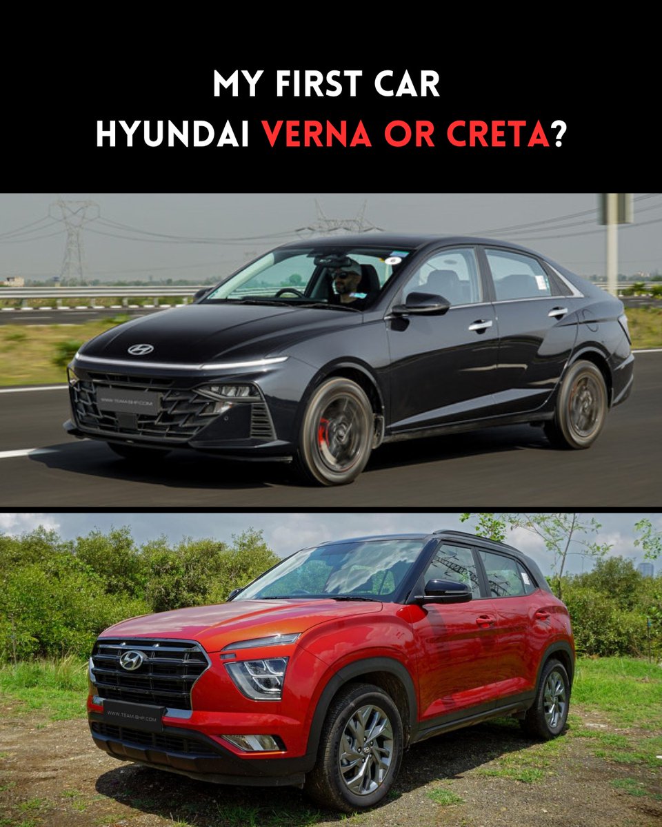 The Sedan vs Crossover conundrum...
.
Forum discussion⬇️
team-bhp.com/forum/what-car…
.
#hyundai #verna #creta #cars #automotive #carownership #india #teambhp #livetodrive