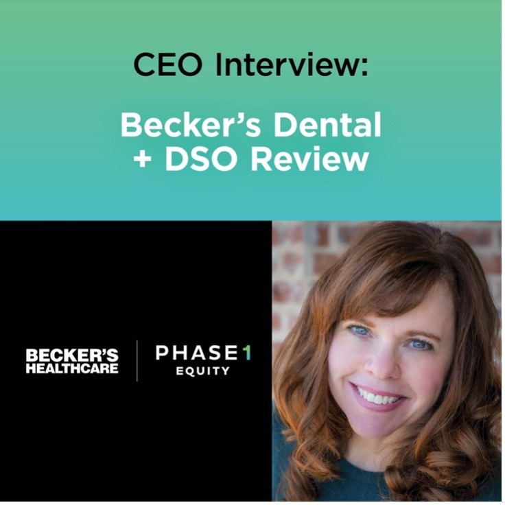 Phase1Equity's tweet image. Thanks, Becker’s, for interviewing our CEO, Kristen Cusack! She talks about recent growth, challenges, goals, and how their model differs. Read the interview here: tinyurl.com/BeckersDental

#BeckersDentalDSOReview #Phase1Equity #DoctorEquity #Orthodontics #PediatricDentists