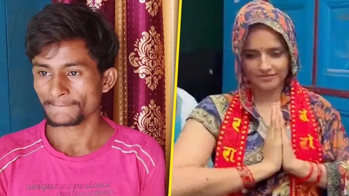 s_afreen7's tweet image. सीमा का कहना है कि उसकी उम्र 27 साल है!
लेकिन पासपोर्ट के हिसाब से वह 22 की है!

पाकिस्तान से भारत आकर सिमा सेलिब्रिटी बन गई है!
जिस सचिन के साथ रह रही है, उसके घर मीडिया वालों की लाइन लगी है!

सचिन और सीमा कहते है कि दोनो को PUBG खेलते हुए प्रेम हो गया!
चौकाने वाली बात यह है कि…