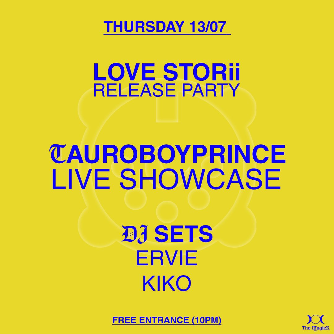 Love Storii [official release party]
Domani (13.07) @ TheMagickBar, Roma📍