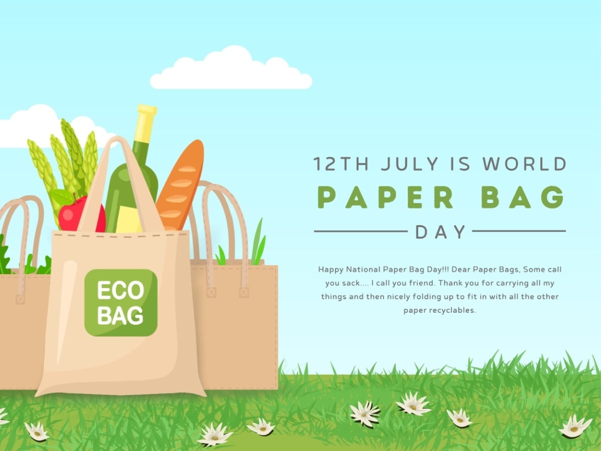 'Today is Paper Bags Day, a day dedicated to celebrating the humble yet impactful paper bags
#PaperBagDay #EcoFriendlyChoice #SayNoToPlastic #SustainableLiving #ReusableBags #GoGreen #ReduceWaste #ProtectThePlanet #PlasticFreeWorld #ChoosePaper #EnvironmentallyFriendly