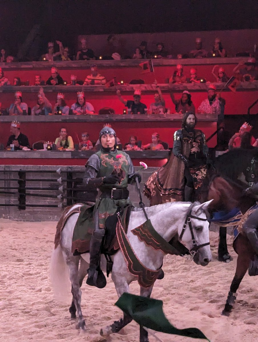 patbrown47's tweet photo. Why is 2007 @docm77 playing a knight at Medieval Times in Myrtle Beach, SC? https://t.co/5Xpb03L9a6