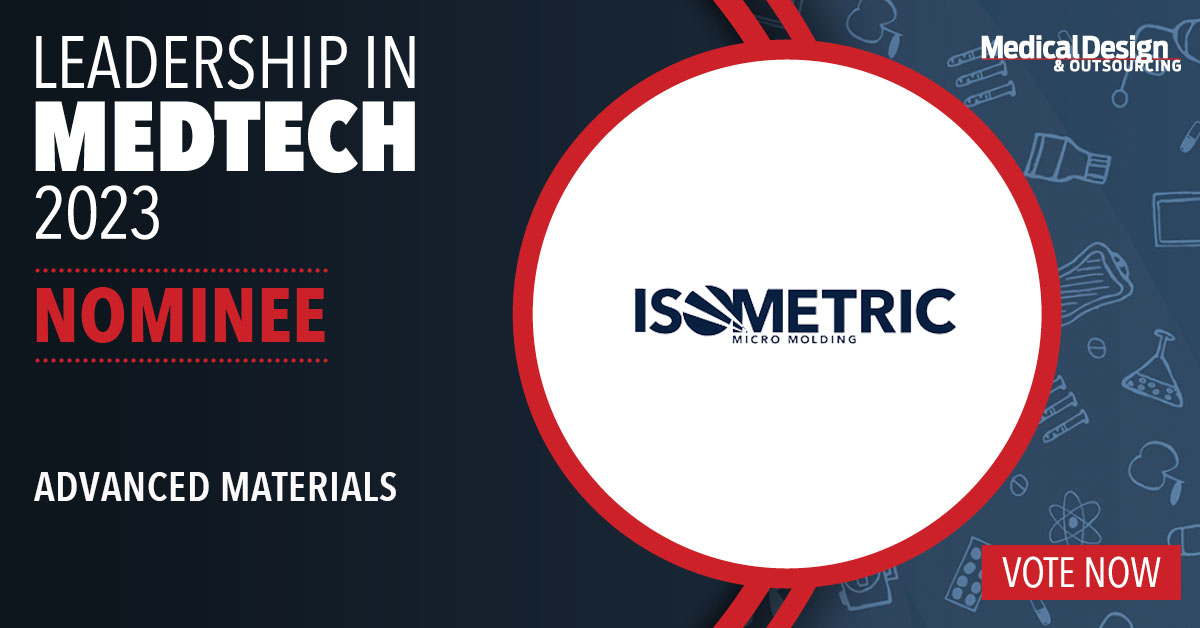 MedTechDaily's tweet image. Isometric Micro Molding, Inc. is running in the #AdvancedMaterials category of this year&apos;s MDO Leadership in #MedTech.

You can vote for the company, HERE: medicaldesignandoutsourcing.com/leadership-in-…

#MicroSolutions #Microparts #MicroTooling #MicroMolding #MicroPrinting