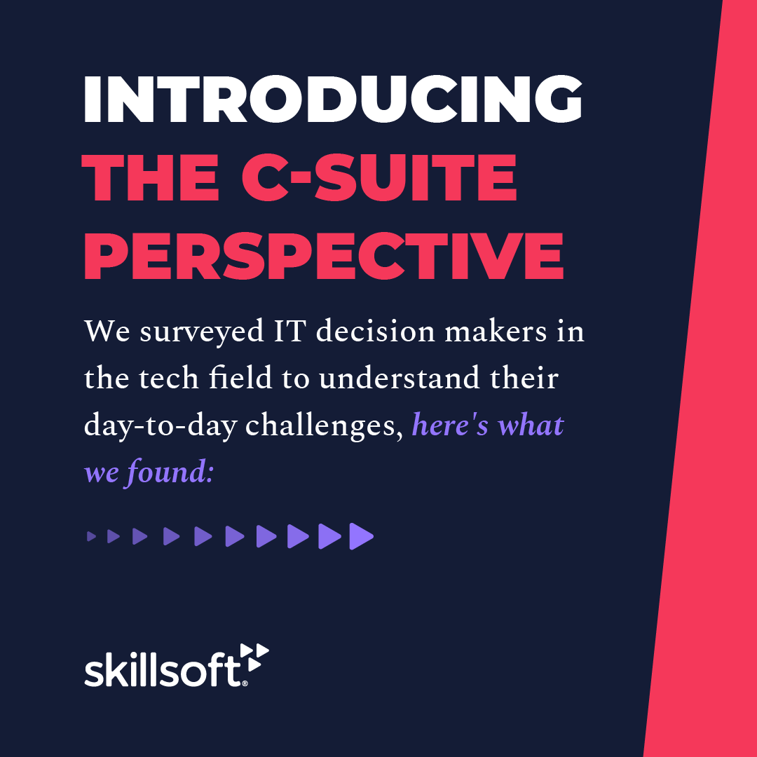 We're excited to announce the launch of our first C-Suite Perspectives report! After surveying tech leaders, we found that most are dealing with a pressing skills crisis in critical areas of business. Learn more: bit.ly/3rtO8N2