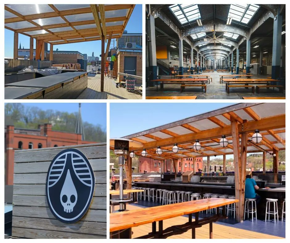 Furlong Building worked with the design team at Rhinegeist Brewery to create spaces for brewing, entertainment, administration and even a traditional German-style beer hall. The venue is 112,000 sq. ft. and was completed in 2015.
