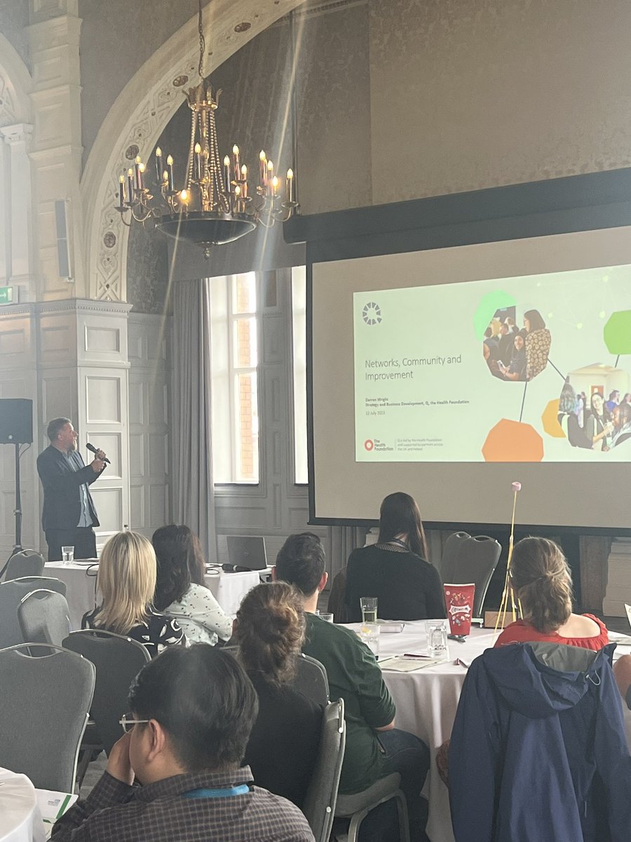Very lucky to have @dazwright , Strategy and Development lead from the @theQCommunity, talking to us about his improvement journey and the power of learning together and improving together #SHSCLearningTogether @SHSCFT