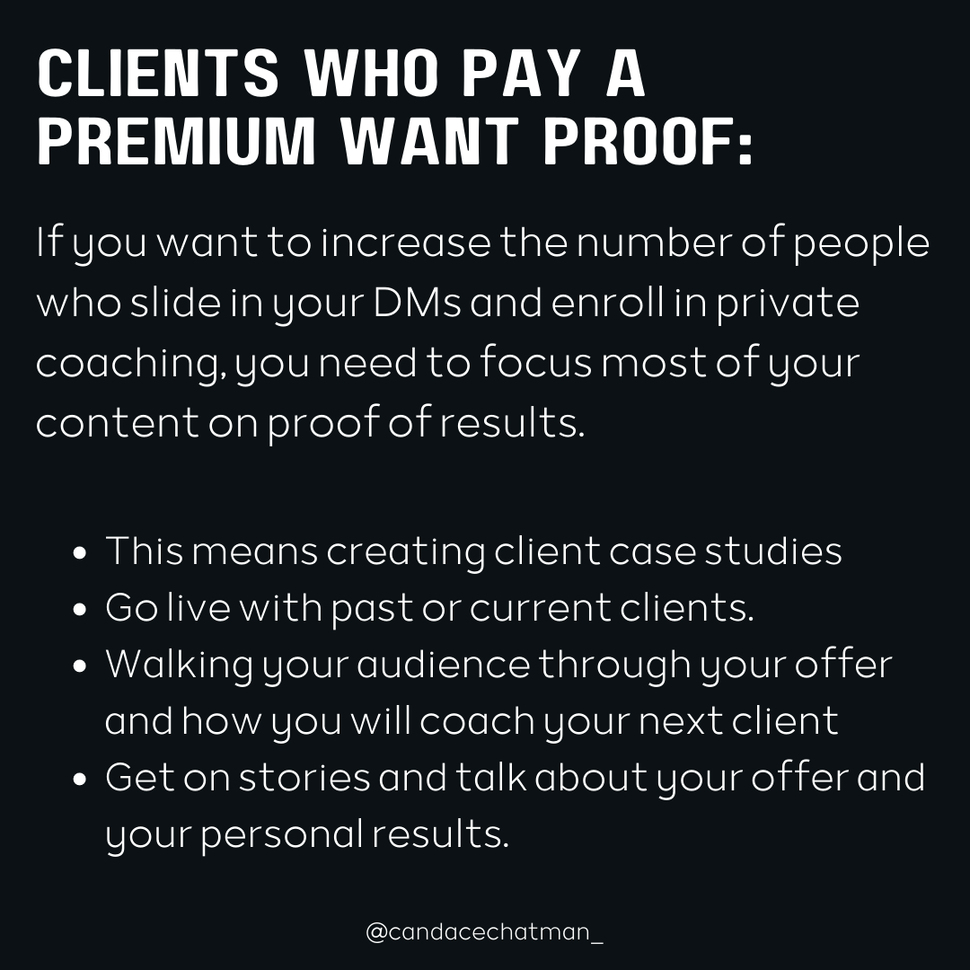 CandaceChatman_'s tweet photo. $100k coaches are sharing client case studies and plastering them all over their social media like a broken record.

Most importantly, they have no fears about selling too much, and that's why they make money.

Submit your application today to work with me. https://t.co/DCRLUI6O30