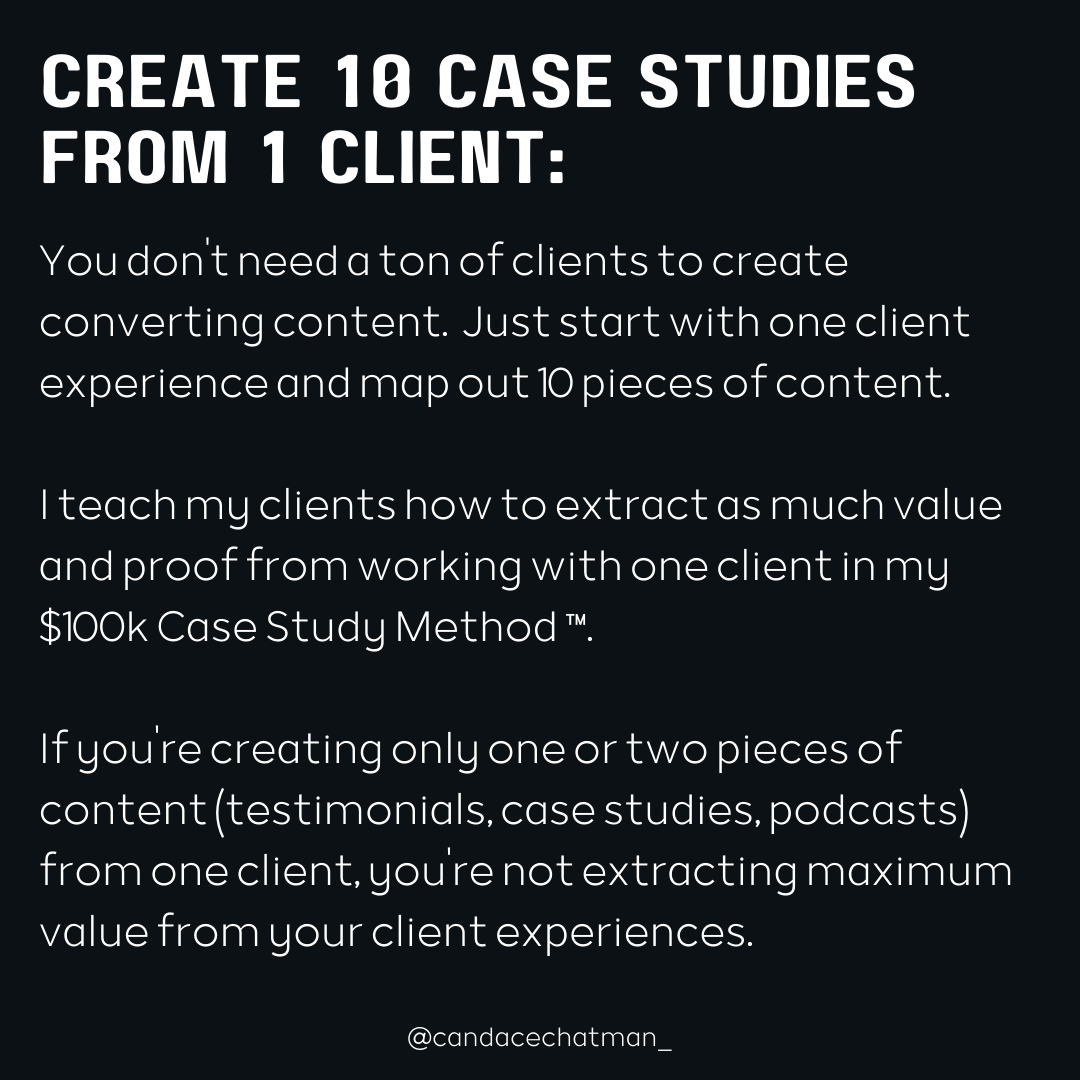 CandaceChatman_'s tweet photo. $100k coaches are sharing client case studies and plastering them all over their social media like a broken record.

Most importantly, they have no fears about selling too much, and that's why they make money.

Submit your application today to work with me. https://t.co/DCRLUI6O30
