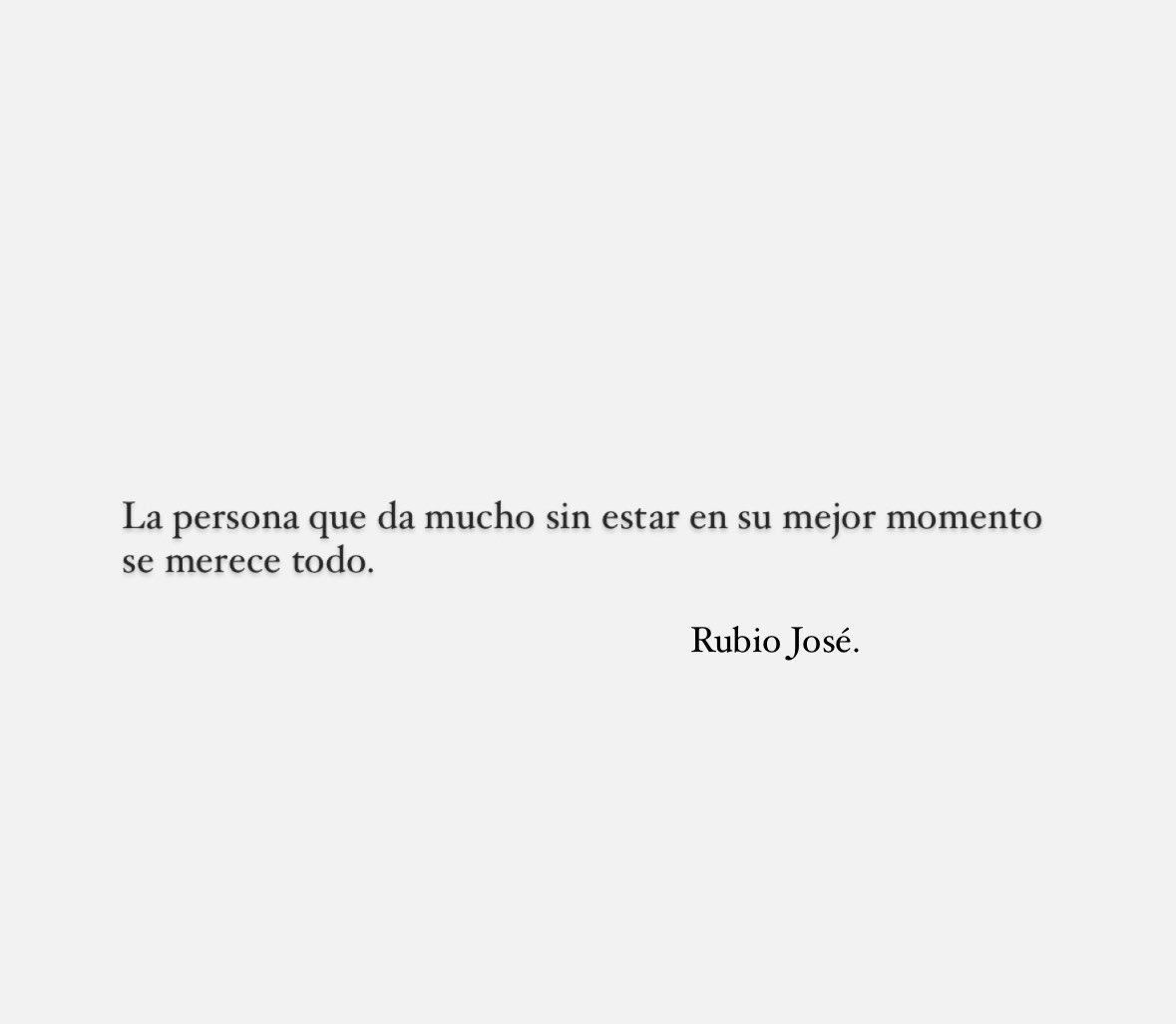 Solo cosas buenas.