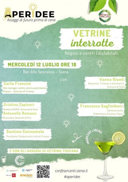 VetrinaToscana's tweet photo. “Vetrine interrotte – Negozi e centri (dis)abitati” è il tema del primo appuntamento della seconda edizione di #APERIDEE. Oggi pomeriggio dalle ore18 al Bar ristorante La Speranza, #Siena  https://t.co/8N3HxEY3E5 https://t.co/mxi43wzhUG