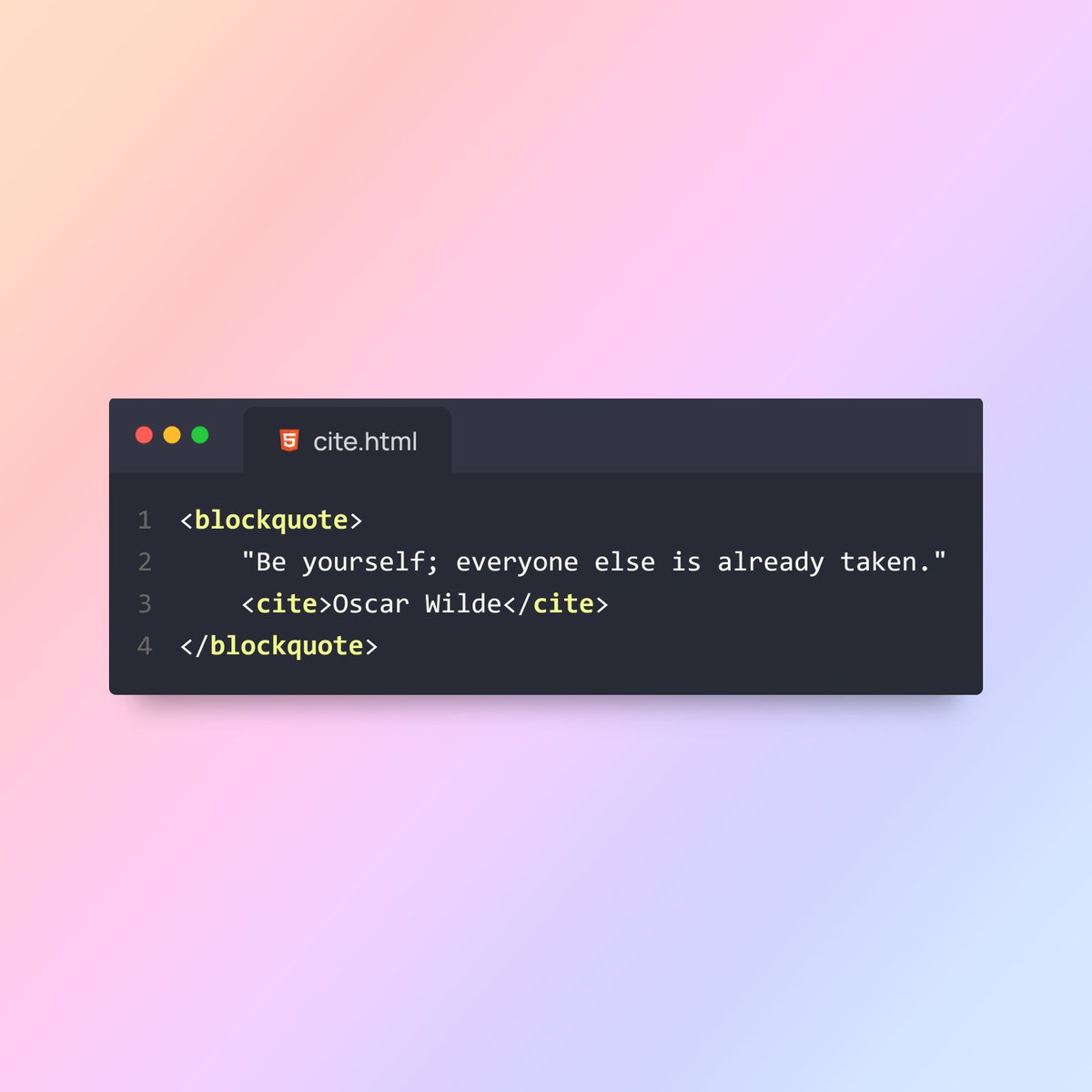 BosunIsrael's tweet image. 4/7 📚

&amp;lt;cite&amp;gt; and &amp;lt;blockquote&amp;gt; - Used together to attribute quotes or references to their original sources. Give credit where it&apos;s due!

 #HTMLTips
