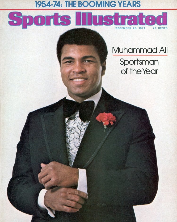 Sports Illustrated Cover: December 23, 1974.

Muhammad Ali was chosen as the Sports Illustrated Sportsman of the Year.

📸: <a href="/LeiferNeil/">Neil Leifer</a> 

<a href="/SInow/">Sports Illustrated</a> 

#MuhammadAli #Icon #SportsIllustrated #NeilLeifer #SportsmanoftheYear #Cover