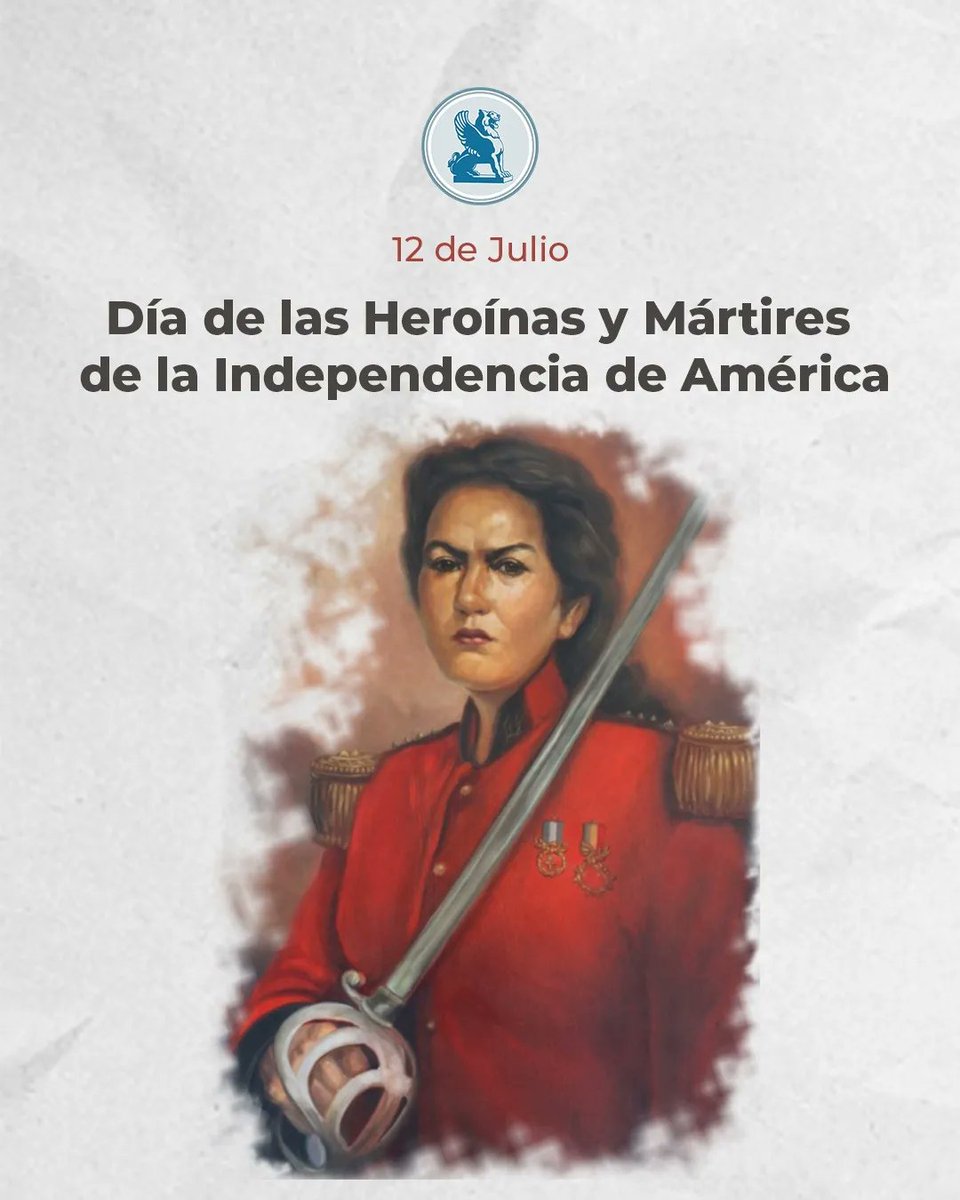 camdipsalta's tweet photo. 🇦🇷 DÍA DE LAS HEROÍNAS DE LA INDEPENDENCIA 🇦🇷
#Diputados #Salta #legislatura #JuanaAzurduy #Independencia #Heroína #Generala #heroinaargentina #mujeresprotagonistas https://t.co/CILnv9vOHl
