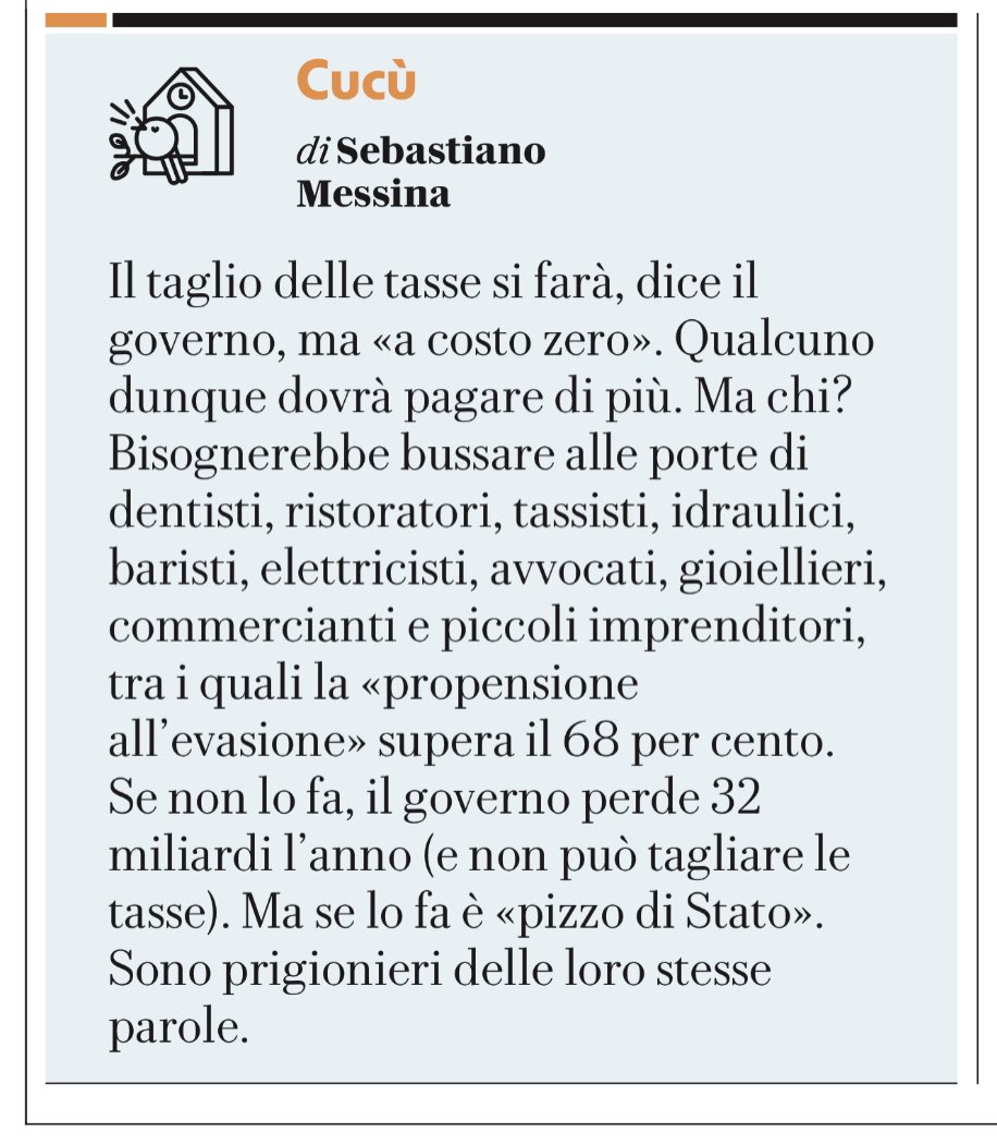 sebmes's tweet image. O il taglio o il pizzo.