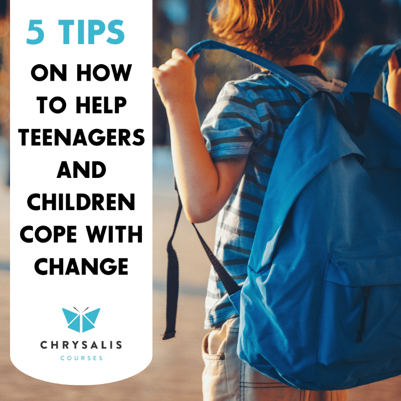 ChrysalisNFP's tweet photo. It is back-to-school time. Whether it is returning to a classroom, a new school, or new classes, this change can be unsettling for children and teens, here we have 5 tips on how to help them through this time. 

#cyp #childrensmentalhealth #backtoschool