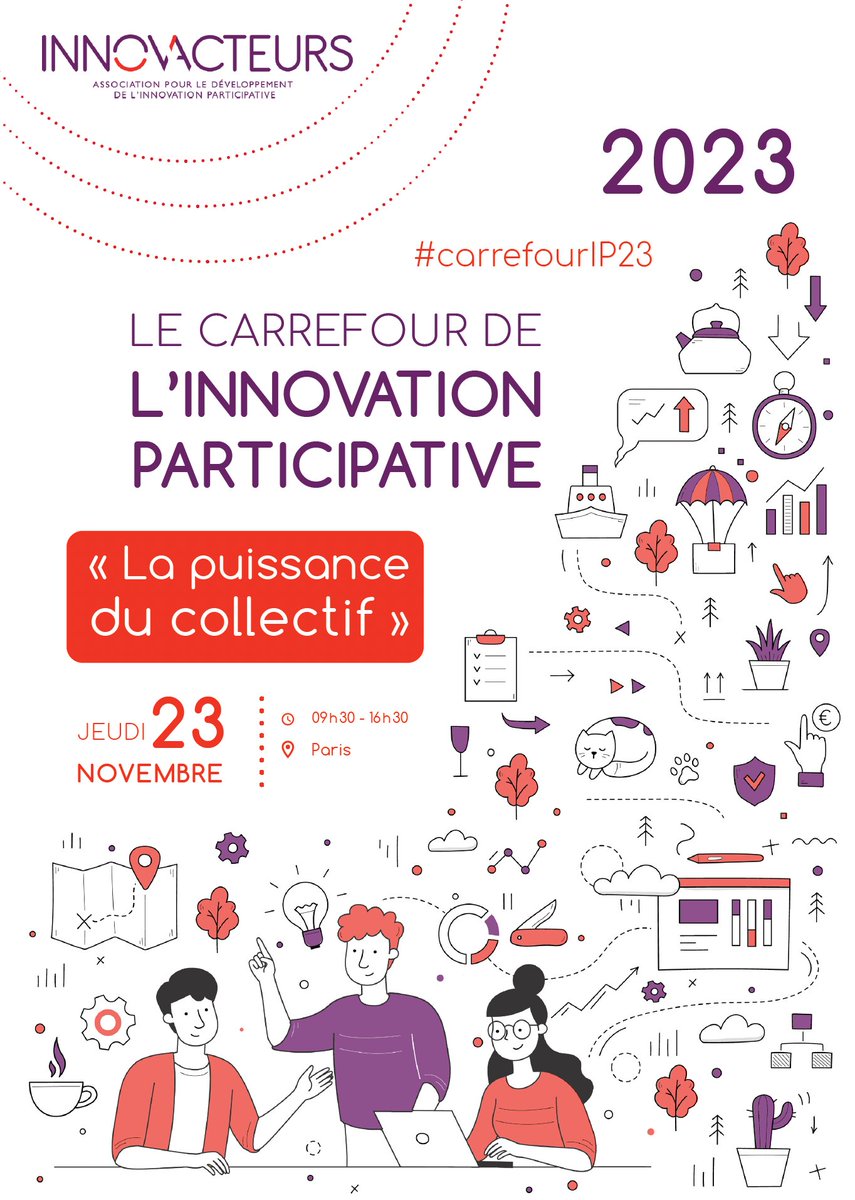 🗓 SAVE THE DATE ⏰ Jeudi 23 novembre 2023 ➡️ Carrefour de l'Innovation Participative : 'La puissance du collectif' innovacteurs.asso.fr/agenda/carrefo…
