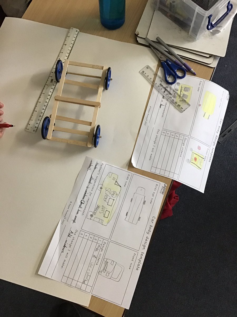 Today in Pullman, we are designing the body and cutting it out ready to assemble the car tomorrow 🚕🚗🏎🚔 

<a href="/WilthorpePS/">Wilthorpe Primary</a> #WilthorpePSDesignTechnology
