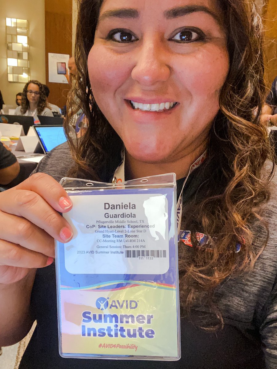 Excited to learn more about AVID practices that we can implement for the upcoming 23-24 school year! <a href="/PflugervilleMS/">Pflugerville Middle</a> #GrowingGreatness #AVIDSI2023 #AVID4Possibility