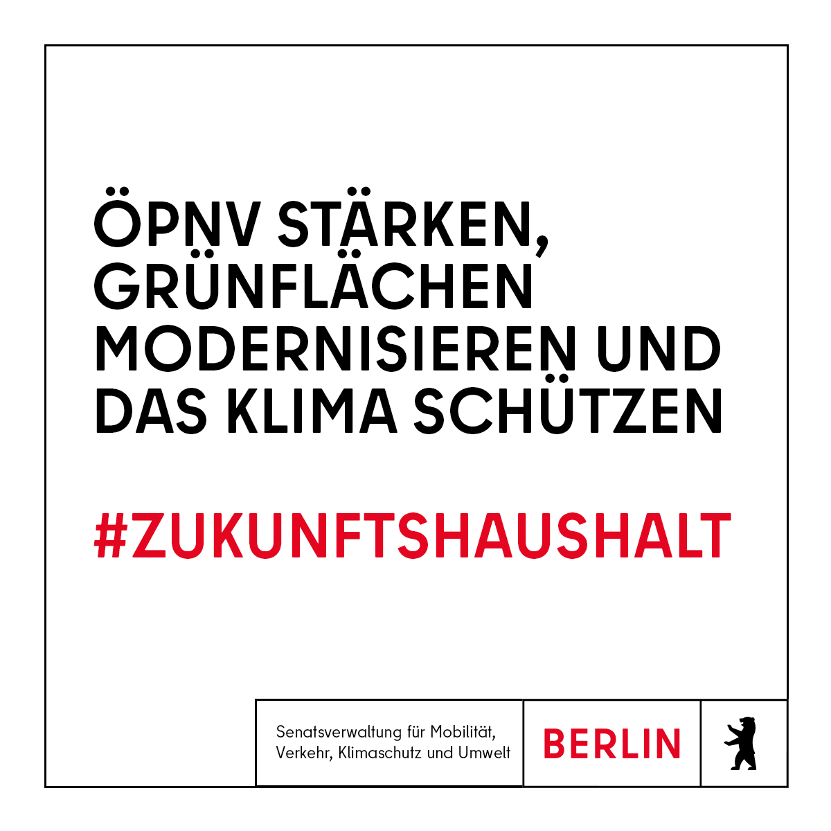 SenMVKUBerlin's tweet photo. 30 Prozent mehr Mittel für die #SenMVKU im Haushalt: Das bedeutet massive Investitionen in den #ÖPNV und in die Verkehrsinfrastruktur. Für mehr #Verkehrssicherheit und mehr #Klimaschutz.
#Zukunftshaushalt
Mehr dazu hier: 👉 https://t.co/RHHv4gzlSO https://t.co/49DtgutrZL