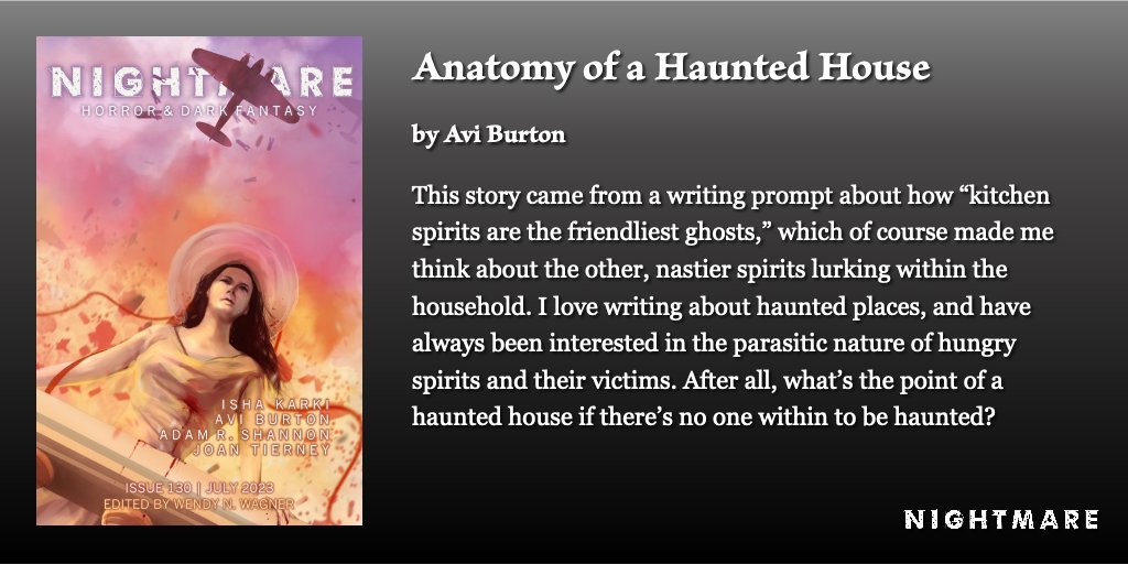 New Fiction at NIGHTMARE: “Anatomy of a Haunted House” by Avi Burton (@avi_why). nightmare-magazine.com/fiction/anatom…