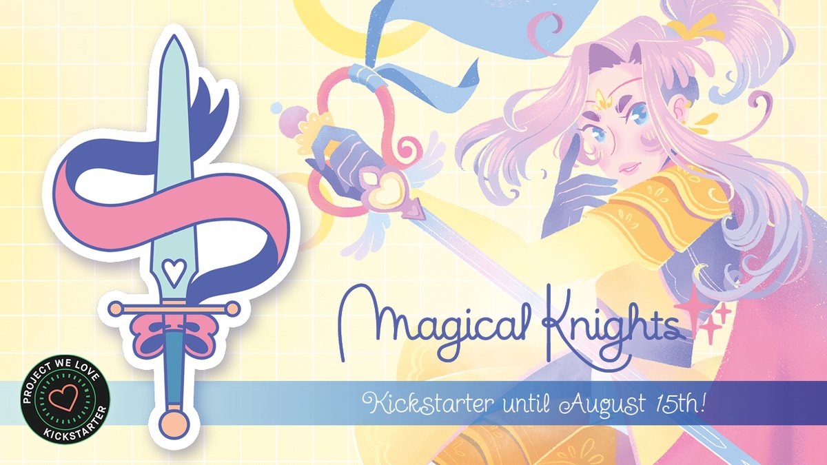DamesZine's tweet image. Special and new stretch goal for Magical Knights ✨

To unlock this sticker by Indy on our KS for every physical order, share this tweet!

500RTs needed, let's go 👀
And don't miss your chance to get our book and its goodies!