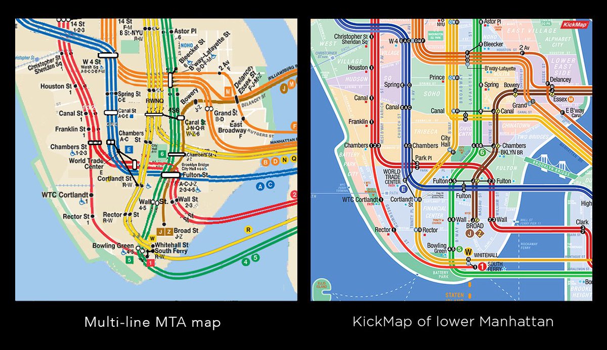 KickMap's tweet photo. @thenycsubwaymap Compare - https://t.co/CMcAVfPqim