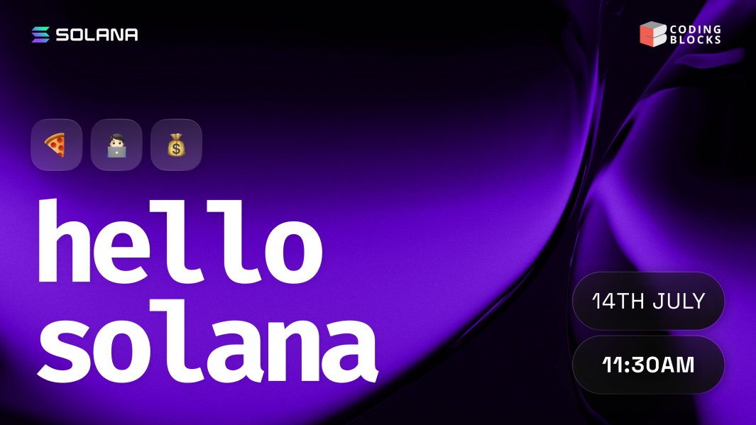 0xBolt's tweet image. Hello @Solana 👀   

I'm hosting a technical Solana workshop this Friday!    

If you're around Delhi and want to get started and dive into Solana, learn programs and start earning, this is for you: lu.ma/hellosolana   

There's also free 🍕🪂💰