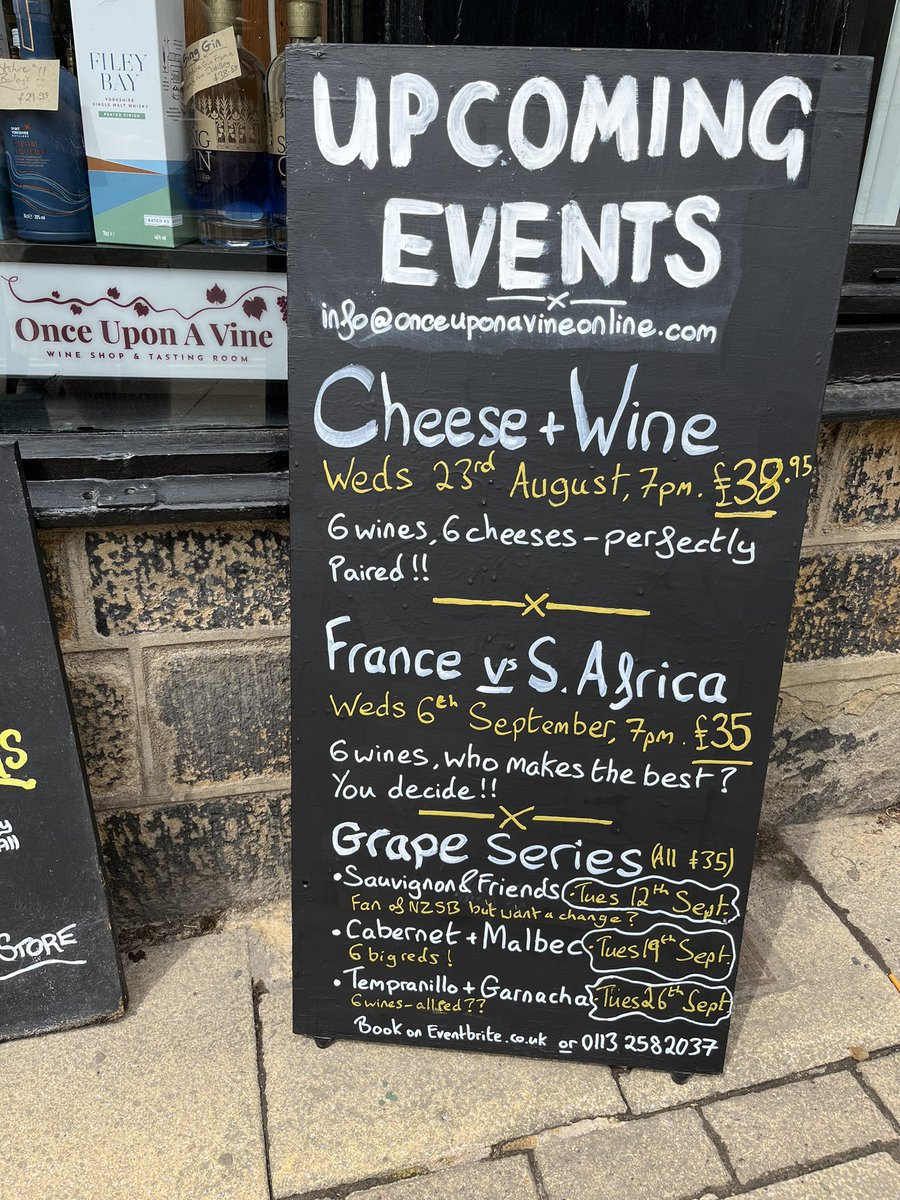 New events added!!! Book via our Facebook page using Eventbrite, message us, email us or call 0113-2582037. Or just pop into the shop!!