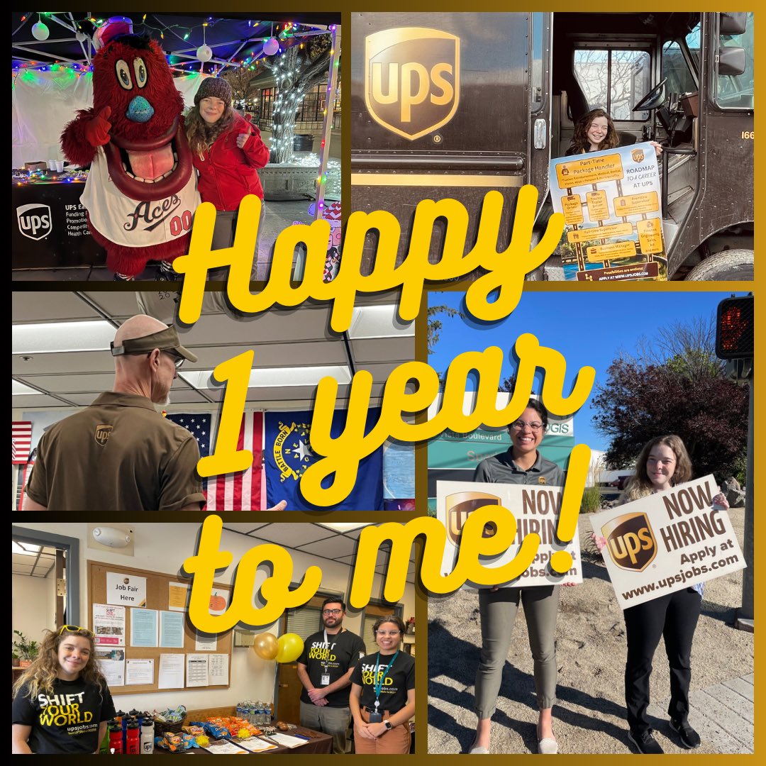 It’s been ☝️ heck of a year! Had a hard time narrowing down the photos, but greatful for my job and looking forward to many more years. #nvjobs #Recruiting #upser #upsjobs #renonv #sparksnv #ups