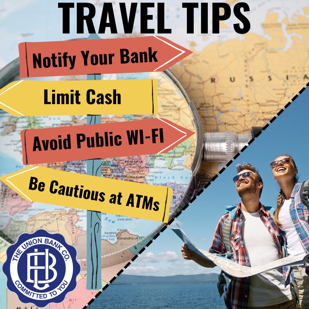 TheUnionBankCo's tweet photo. ✈️ As summer vacation season kicks into high gear, we want to ensure your financial safety and security while you embark on your exciting adventures! Here are some essential traveling tips to keep your banking experience worry-free and enjoyable:
 #TravelTips #Unionversity https://t.co/9bkWq6wAxS