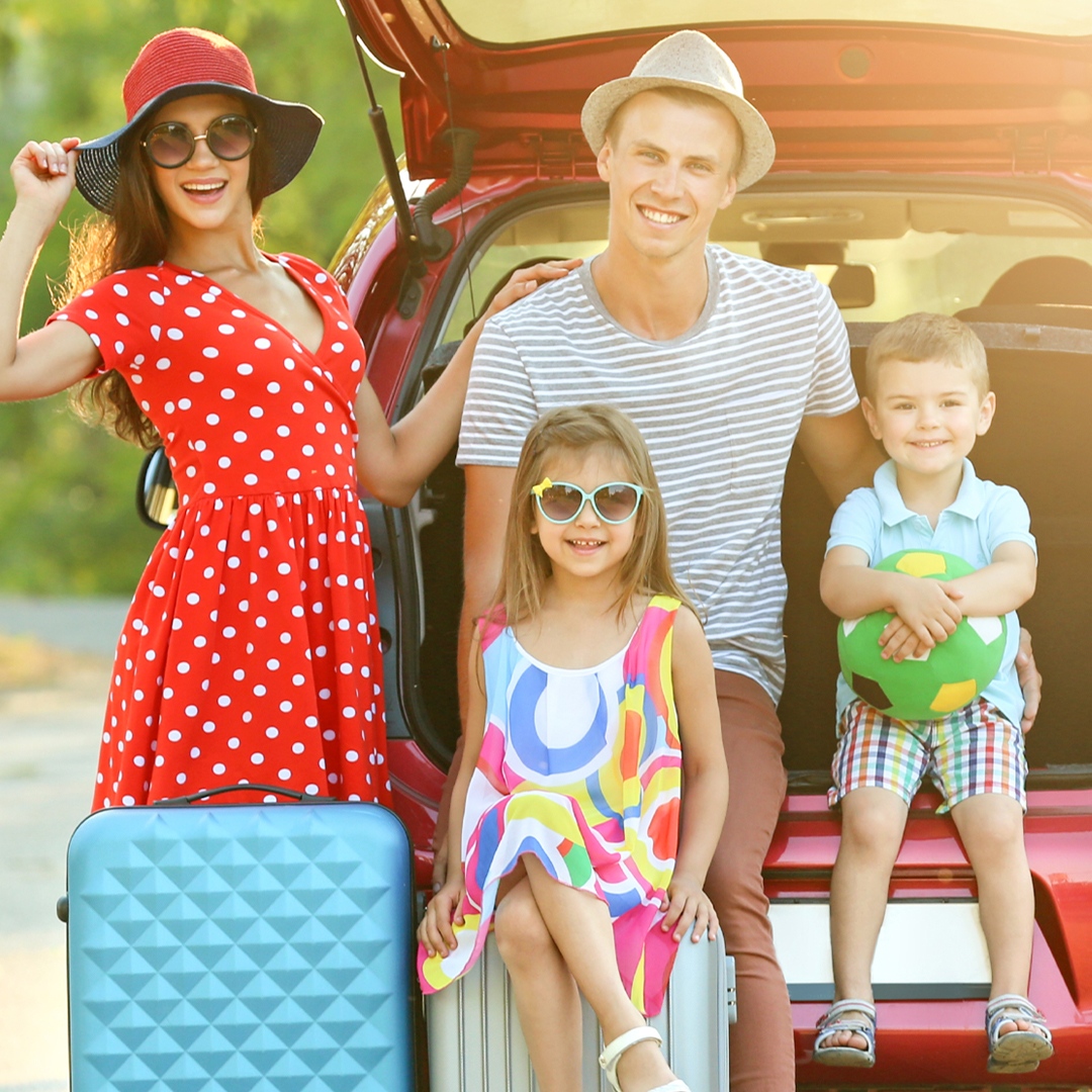 Planning a family #roadtrip? 🚗 Here are a few tips to make it less stressful: make a packing list; fill up on gas the night before you leave; ALWAYS bring an extra change of clothes, especially if you're over 50 because we all know at that age you should never trust a...well,...
