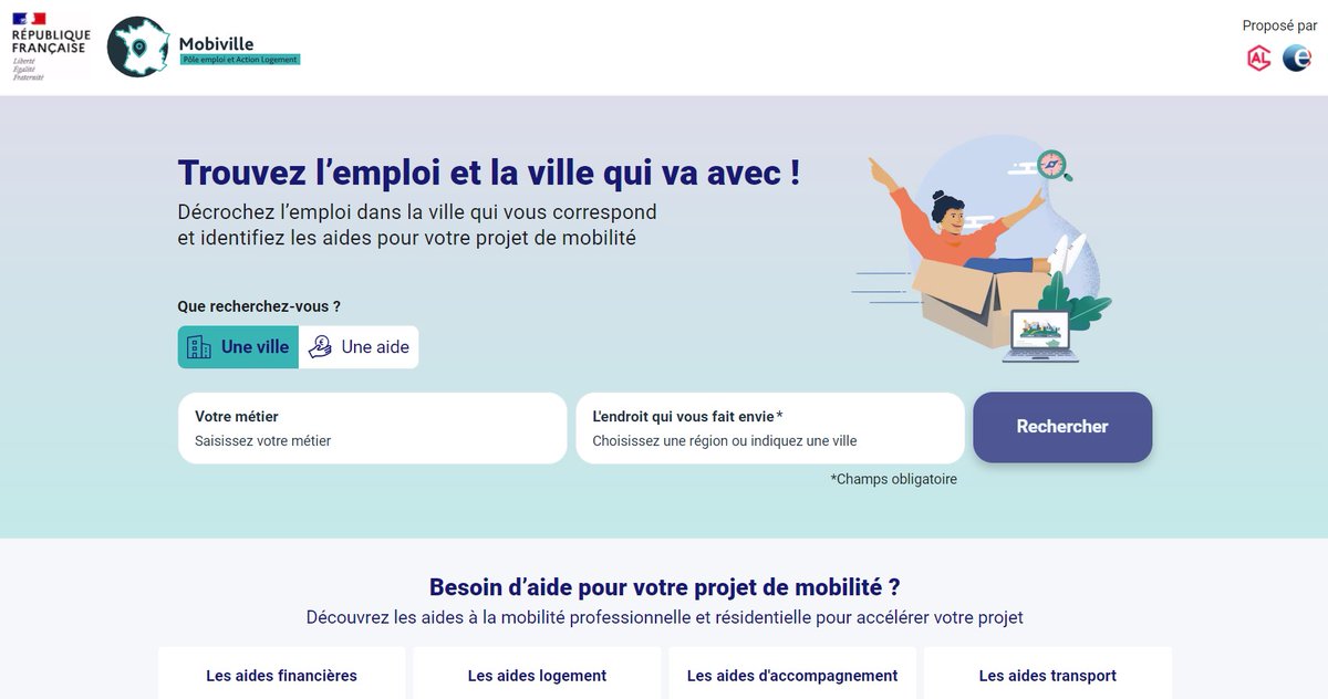 Pour soutenir l’emploi dans les #territoires, @pole_emploi et <a href="/ActionLogement/">Action Logement</a> proposent une aide à la mobilité 🤝

Mobiville : un outil qui accompagne les demandeurs d'#emploi dans leur projet de #mobilité professionnelle ➡️ mobiville.pole-emploi.fr

#TousMobilisés #AvecPôleEmploi