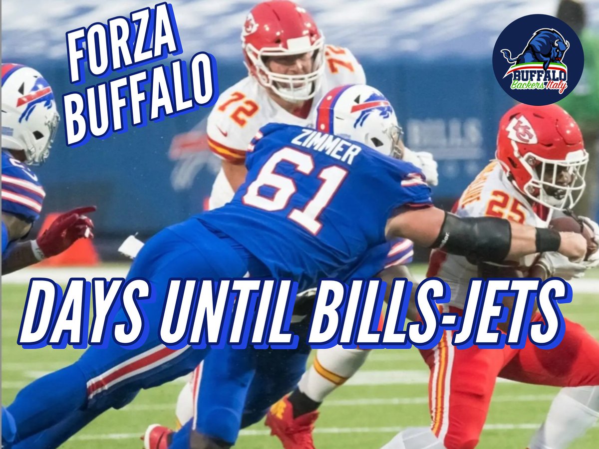 Good morning #BillsMafia 
61 days until Bills-Jets 
FORZA BUFFALO https://t.co/yB3qgdDCJR