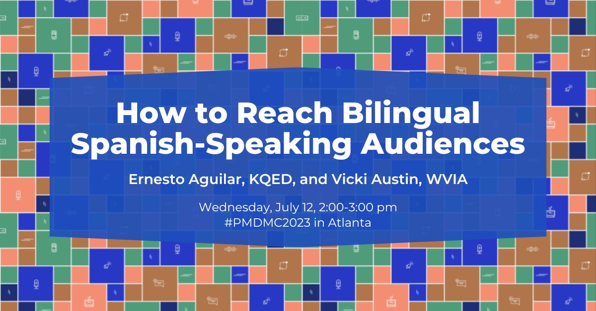 TODAY at #PMDMC! WVIA's Vicki Austin and I will inspire you with ways #pubmedia is reaching bilingual audiences. Should we stream a little bit? If you're in Atlanta, come by. I'd love to see you. #diversity #PMDMC23 #PMDMC2023
