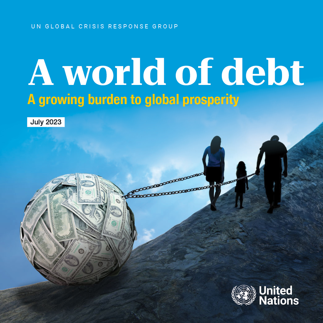 UNCTAD's tweet photo. 3.3 billion people live in countries that spend more on interest payments than on education or health.

A world of debt disrupts prosperity for people &amp; the planet.

The @UN has a road map of multilateral actions to address the global debt burden.

➡️https://t.co/7kFeHwdF2j https://t.co/lSXKPUZq4N