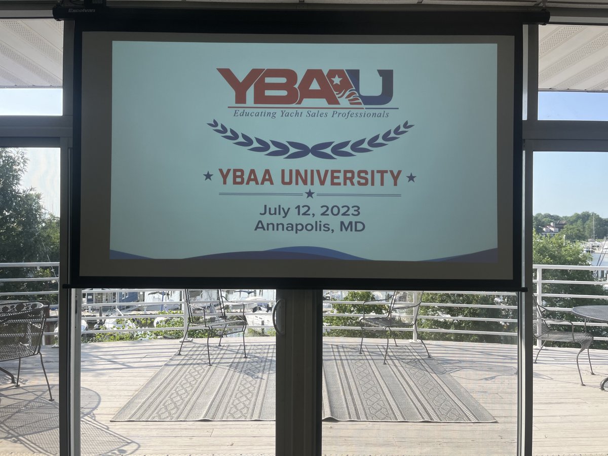 The 2023 YBAA University is underway in Annapolis! We look forward to seeing everyone and having a great day, filled with knowledge and learning. 🛥️ #YachtSales #YachtBroker