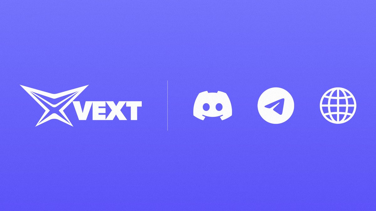 Sign up to hear the latest VEXT news and announcements on the platforms below 🔔

🗣️ discord.com/invite/yVn3aRX…
✉️ t.me/vextoken
💻 velocemediagroup.com

#VEXT