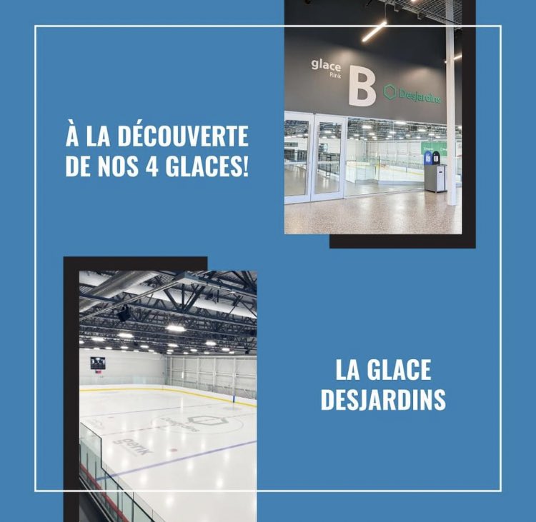 Partenaire depuis 2020, <a href="/DesjardinsCoop/">Desjardins</a> prête son nom à la Glace B situé à l’entrée des glaces communautaires au Centre Slush Puppie 

Ce que la glace Desjardins offre: 
⛸️ 4 vestiaire;
⛸️ 2 arbitres;
⛸️ de l’espace pour recevoir jusqu’à 480 spectateurs. 

la suite sur Instagram