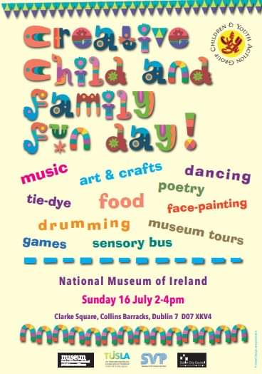 Some family fun at Collins Barracks this weekend!

Sunday 16th July  - 2 to 4pm

#familyfun #dublinnorthwest 
Dublin City Council  SVP - Society of St. Vincent de Paul Ireland  Child and Family Agency - Tusla  National Museum of Ireland
