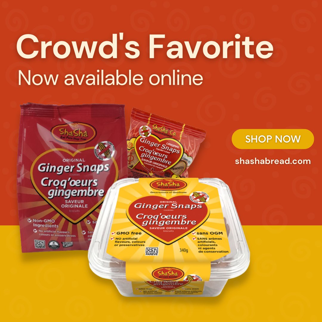 ShaShaBreadCo's tweet photo. ShaSha's legendary Giner Snaps are now just a click away! 🛒 Head over to https://t.co/sK0wpwqOcY and indulge in guilt-free online shopping. Discover the taste of pure happiness with every bite, knowing you're treating yourself to goodness in its truest form. 🌿 https://t.co/bz8eOXtptm