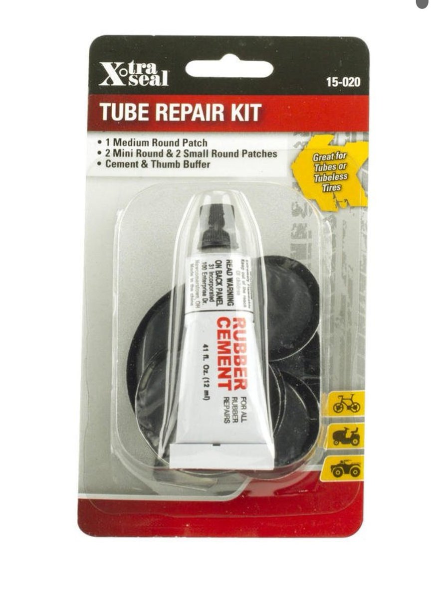 Psa það er ALLS EKKI hægt að fá slönguviðgerðarsett á bensínstöðvum lengur (bara ógeðslega mikið úrval af samlokum og súkkulaði), þarf að fara í hjólabúð til að græja það. 🙄