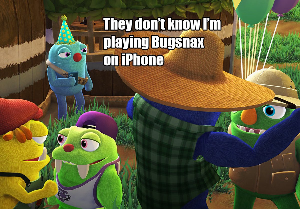 ATTENTION: Bugsnax is out NOW on the App Store for iPhone, iPad, and Apple TV! 

🐛🌭📲 🎉

apps.apple.com/us/app/bugsnax…
