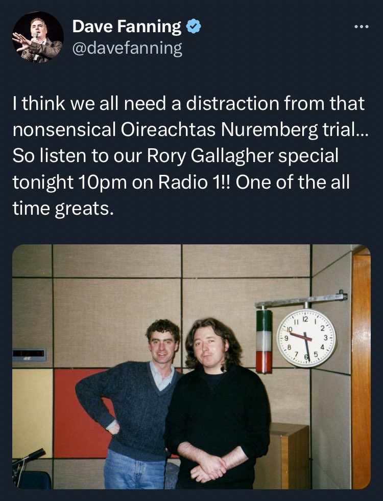 #ChristyDignam Is there something clinically wrong with Dave Fanning? 
A form of 'Twitter Tourettes' may'be?
(Oireachtas Inquiry = Nuremberg Trials...🙄).
Was he always such an obnoxious langer, and I just missed the signs?🤨 
 #Tubs 
#rtegate 
#defundRTE 
#liveline
#TonightVMTV
