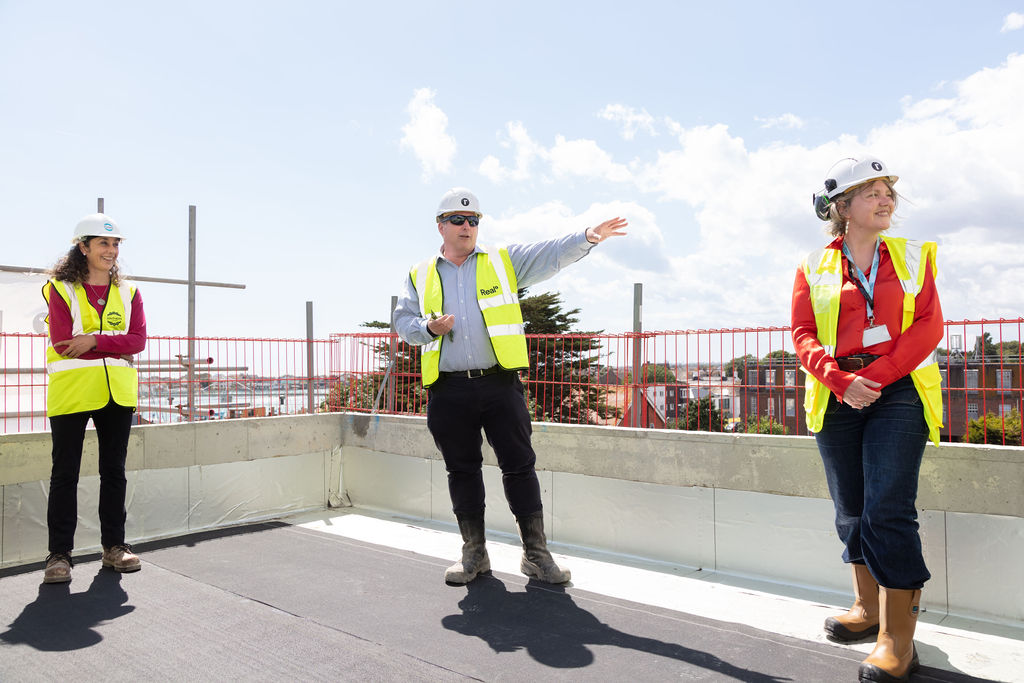 Our 74 home affordable scheme in Shoreham-by-Sea, The Mannings, has topped out, and we were pleased to join together with our partners @SHGroup and local Cllrs <a href="/catarnold_/">Cat Arnold</a> &amp; <a href="/Jeremy4StMarys/">Councillor Jeremy Gardner</a> to celebrate this latest milestone. Read more on our website: real-group.co.uk/journal/real-t…